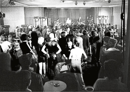 Small but inspired? Crowd in London as Sex Pistols play in 1976