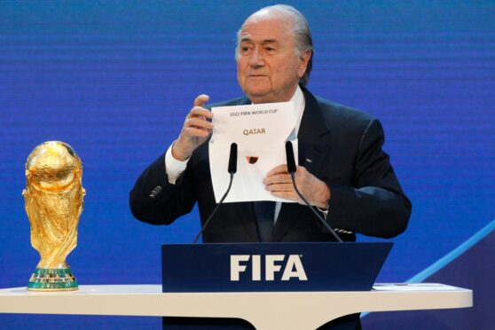 FIFA President Sepp Blatter announces Qatar as 2022 Word Cup host back in 2015