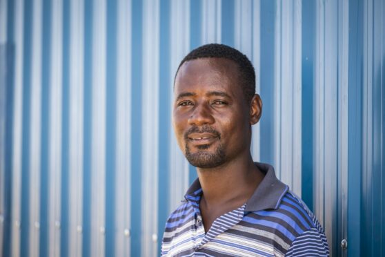 Fred, not his real name, in Kakuma camp in north-west Kenya, where he fled after being forced to hide guns in Burundi