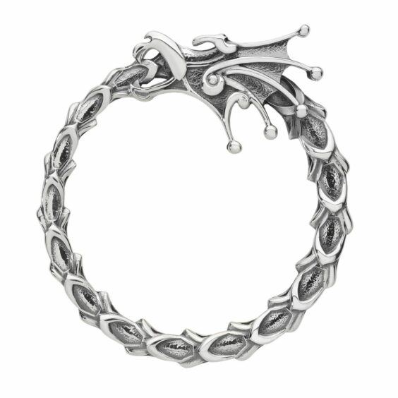 silver dragon bracelet created by Karen Duncan