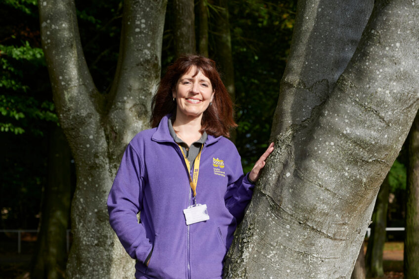 A photo of rehabilitation officer, Katrina Campbell, from Sight Scotland Veterans (sight-loss charity)