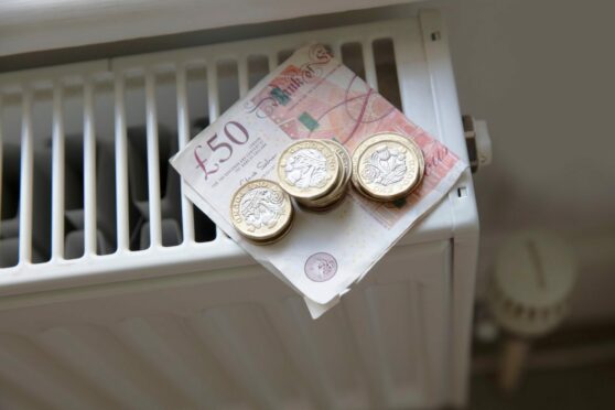 Scottish money over radiator.
