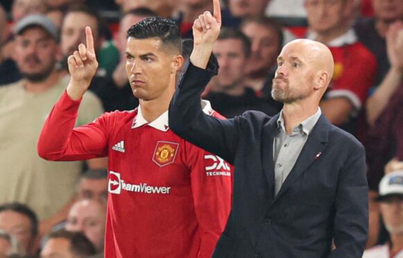 Cristiano Ronaldo and Manchester United manager, Erik ten Hag, are now well out of sync