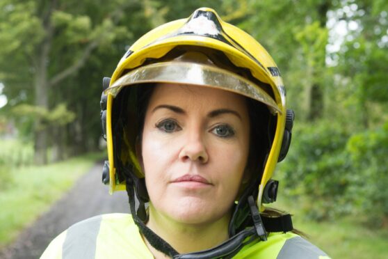Lynn Bell in her firefighting role.