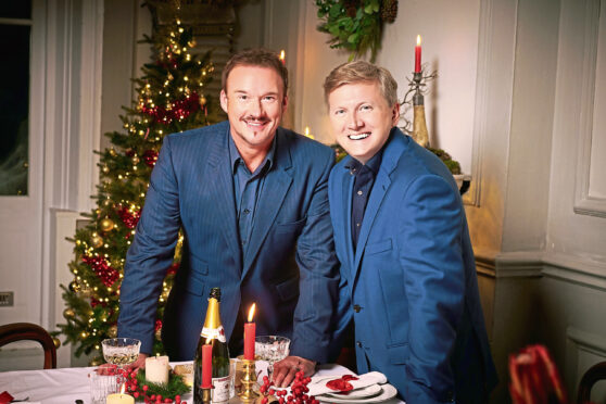 From left: Russell Watson and Aled Jones.