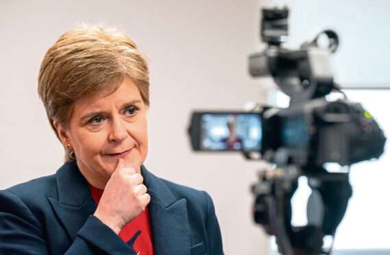 First Minister Nicola Sturgeon.