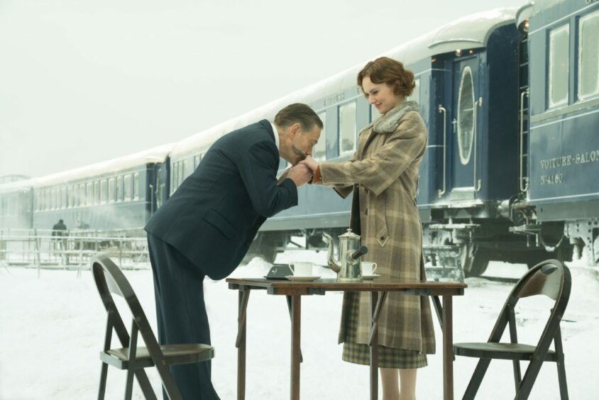 Kenneth Branagh and Daisy Ridley in the 2017 film adaptation of Agatha Christie’s Murder On The Orient Express
