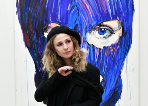 Pussy Riot’s Maria Alyokhina at Saatchi Gallery, London, in 2017.