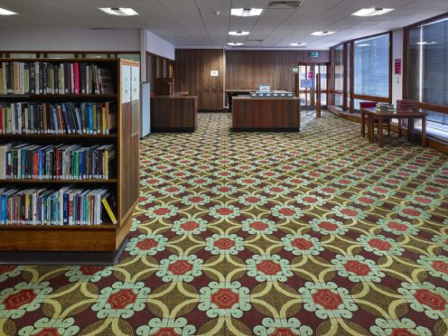Carpets of The Mitchell Library , Glasgow.