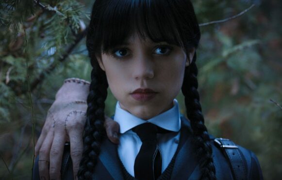 Jenna Ortega as Wednesday in Netflix’s Addams Family spin-off series