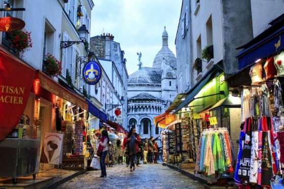 The streets of Montmartre.