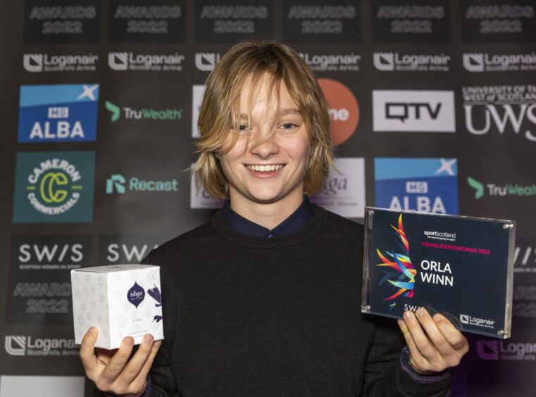 Young sportswoman of year award winner Orla Winn