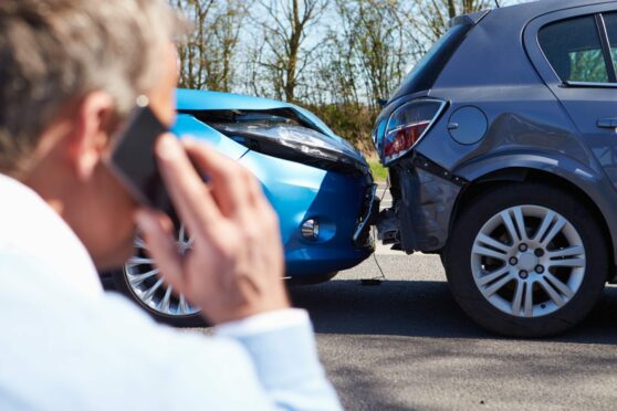 Man phoning to make a non fault accident claim