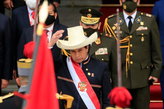 Peru’s current president Dina Boluarte, the country’s first ever woman leader
