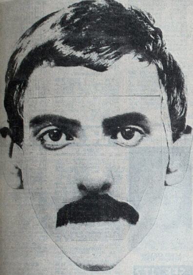 A police photofit image of the man last seen with teenager Carol Lannen before she was found dead in 1979