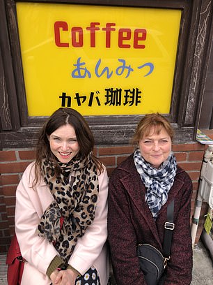 Sophie and mum Janet Ellis in Japan in 2020