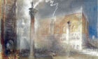 Turner’s depiction of a storm in The Piazzetta, Venice, 1840, as featured in Scottish National Gallery exhibition.