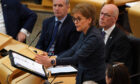 Nicola Sturgeon during First Minster's Questions in June