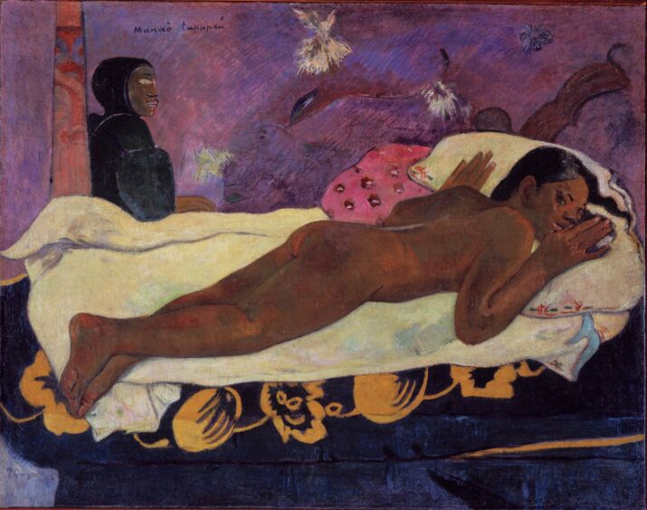 Gauguin’s painting The Spirit Of The Dead Keeps Watch that inspired Devika Pannaballam’s first novel
