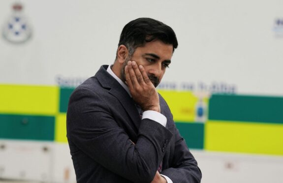 Scottish Health Secretary Humza Yousaf at the Royal Infirmary Of Edinburgh, to mark the first year of the Scottish Trauma Network, in August