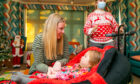 Grace Dennison White and two-year-old daughter Evelyn have fun at Rachel House in Kinross, a CHAS hospice