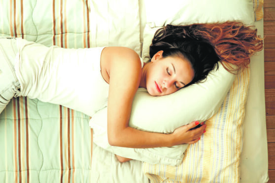 Many of us sleep in the foetal position, which helps prevent snoring.