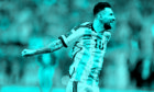 Lionel Messi in action in Qatar where he led Argentina to World Cup glory