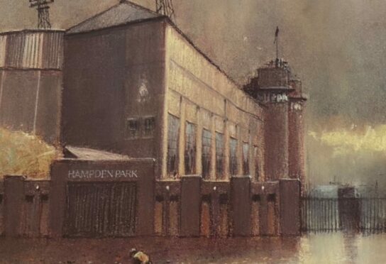 Artist Tom Brown's painting of Hampden