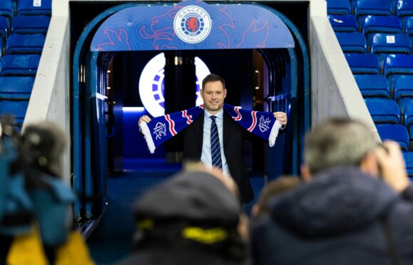New Rangers manager Michael Beale poses for pictures