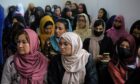Afghan women call on the Taliban to reopen girls schools last year