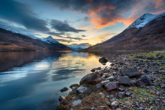 Loch Leven, near Kinlochleven, above, provides the starting point of climate crisis thriller written by Peter May.