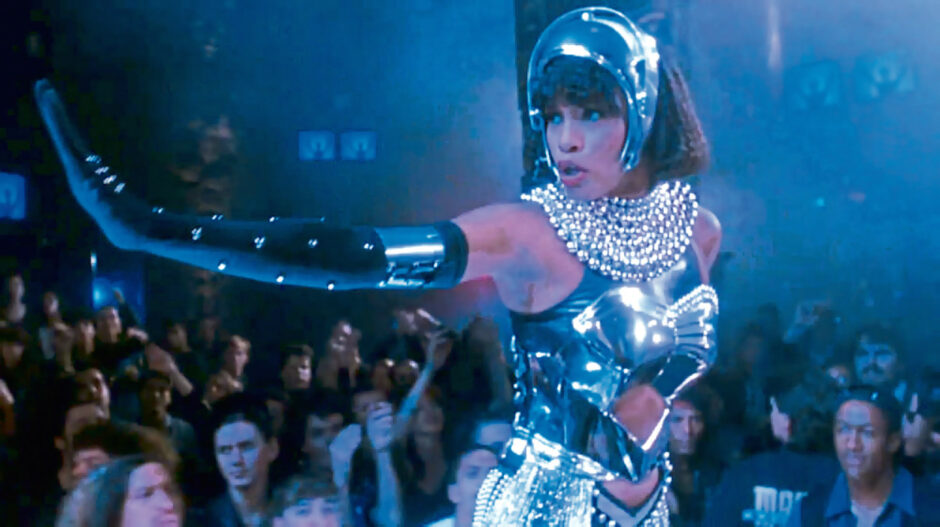 Whitney Houston in the original film of The Bodyguard