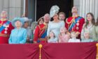 Meghan and Harry take a back seat as William, wife Kate and their children join Charles on balcony at Buckingham Palace for Trooping the Colour in 2018