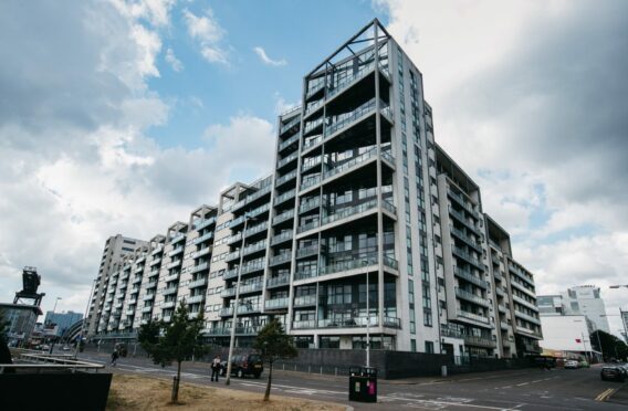 Lancefield Quay, Glasgow, which has hazardous, flammable cladding on the exterior.