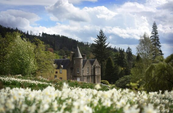 castle on the Leny Estate sits amid the beautiful scenery in Loch Lomond and the Trossachs National Park