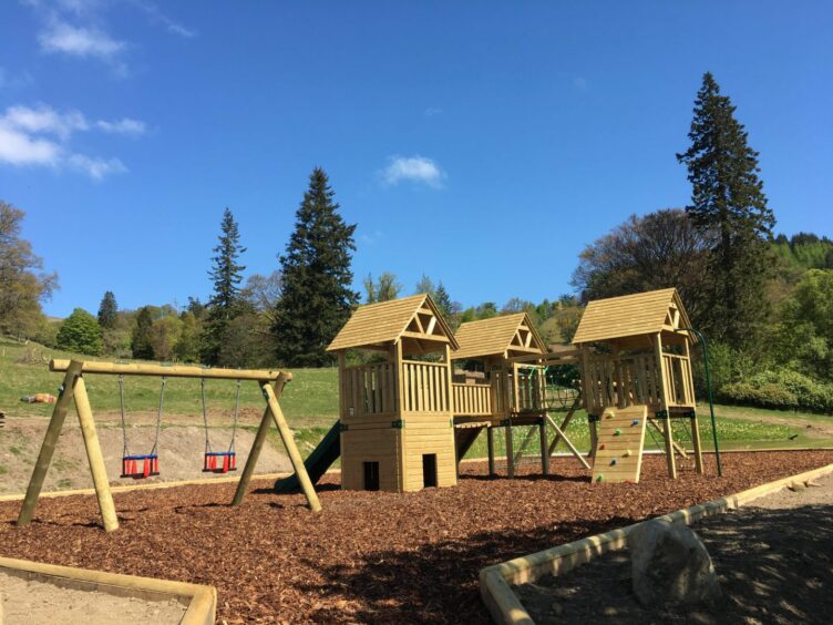 Children can have fun spending hours at the playpark on Leny Estate.