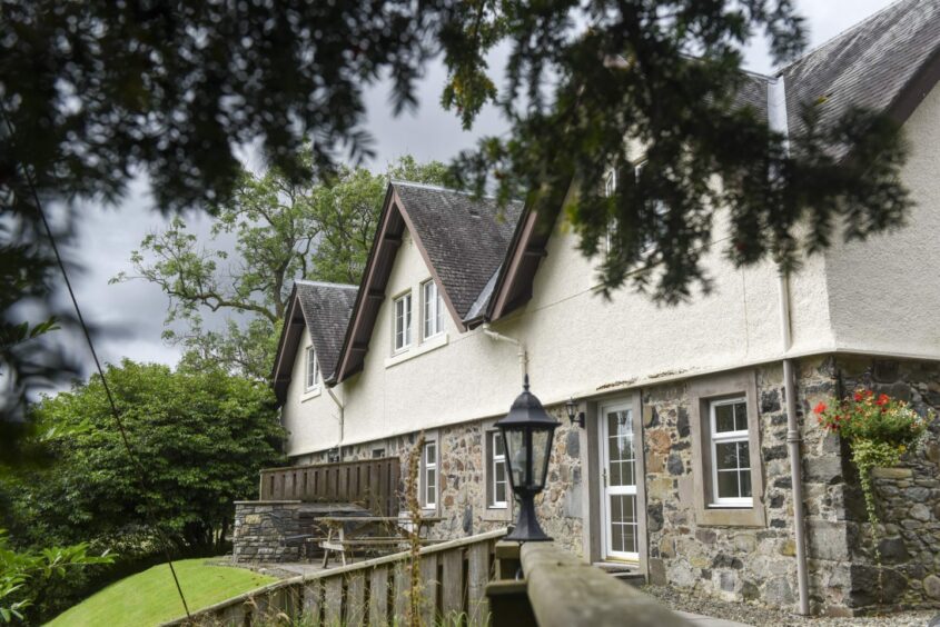 There are two charming Victorian semi-detached cottages in the grounds of Leny Estate.