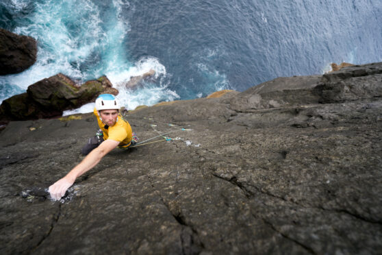 Robbie Phillips climbing in St Kilda