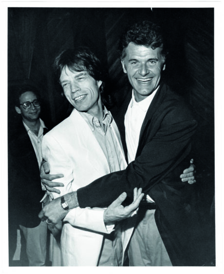 Tony King with Mick Jagger in 1987