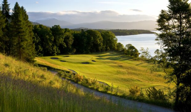 Carrick golf course overlooking Loch Lomond.