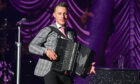 Singer and accordionist Nathan Carter on stage at the Glasgow Royal Concert Hall in 2019