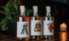 MacMillan Spirits bottles with labels by illustrator Nick Dahlen