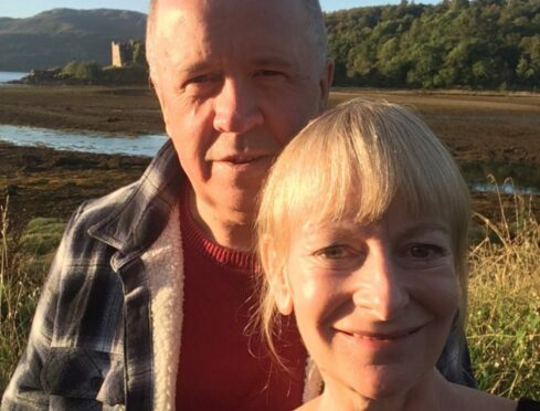 Fiona and Jimmy Gibson on the shores of Loch Fyne