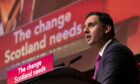 Scottish Labour leader Anas Sarwar speaking on the first day of the Scottish Labour Party Conference in Edinburgh