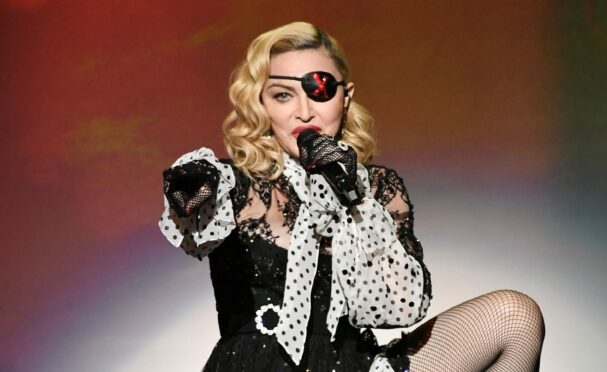 Madonna performs on stage during the Billboard Music Awards at MGM Grand Garden Arena in Las Vegas in 2019