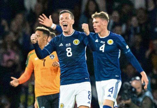 Callum McGregor during Scotland’s win over the Republic of Ireland last September.