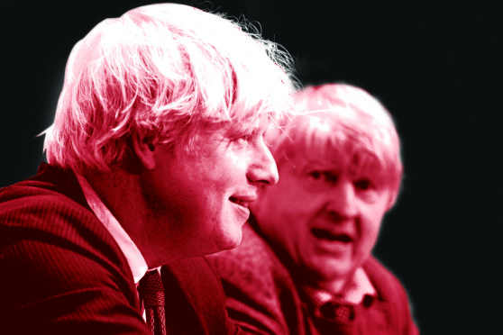 Boris Johnson and father Stanley