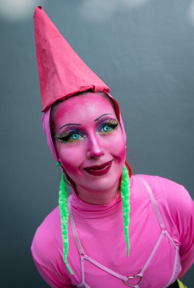 Elizabeth Dron, age 20, from Perthshire, dressed as Patrick Star from Spongebob Squarepants