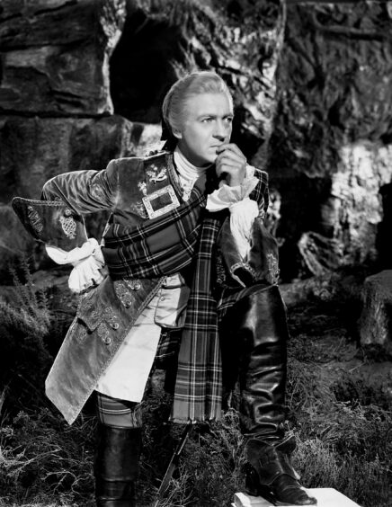 David Niven plays Prince Charles in the 1948 film Bonnie Prince Charlie