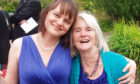 Novelist Hannah Dolby with her mum, artist Ann Grace Hughes